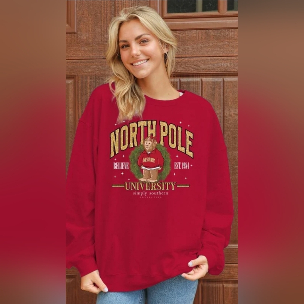 Simply Southern Women's North Pole University Coquette L